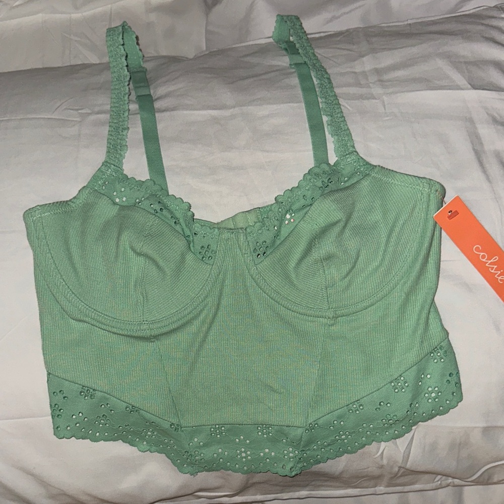 Green Lace Bralette